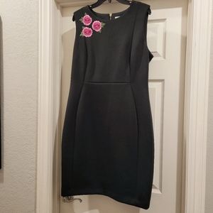 Calvin Klein knee length black dress NEW no tags